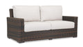 Montecito Loveseat in Canvas Flax w/ Self Welt