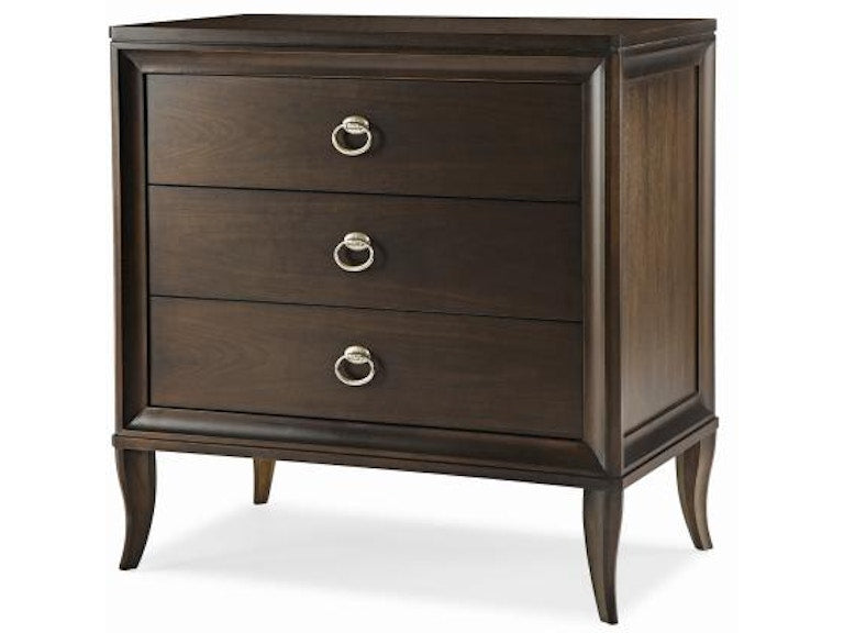 Century Furniture Tribecca Three Drawer Nightstand - Tribeca (Ring Pull) 33H-223