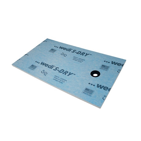 Wedi S-DRY Shower Base with Offset Drain - 38 x 64 in.