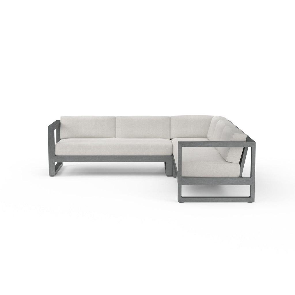 Redondo Sectional in Cast Silver, No Welt