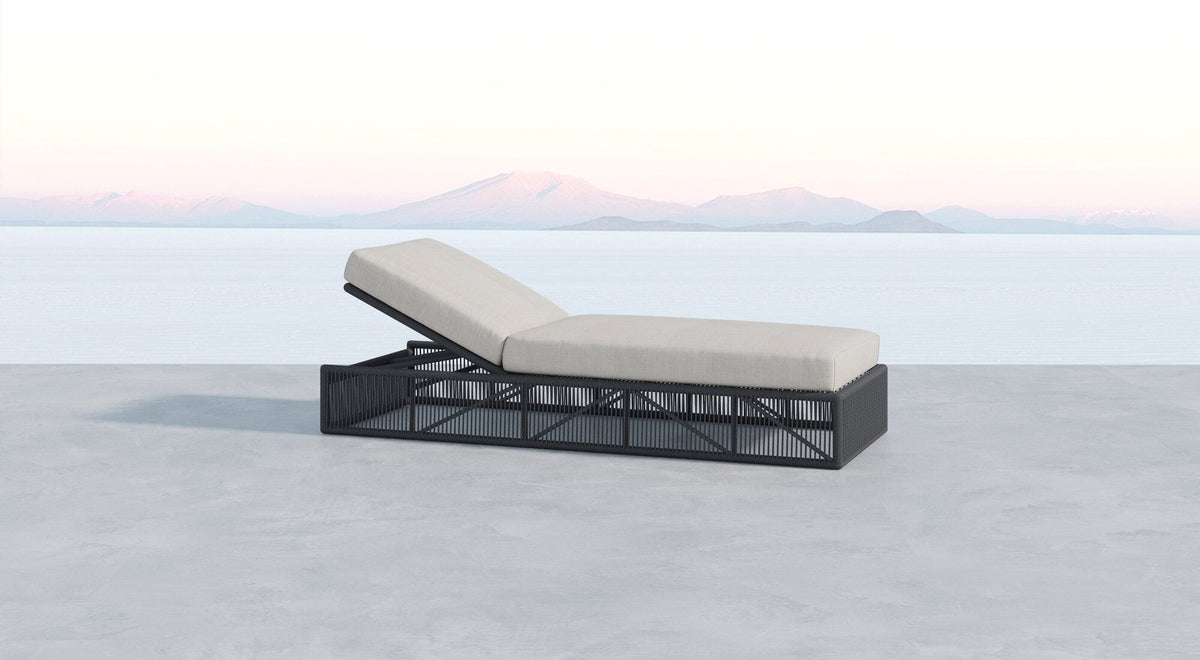 Milano Adjustable Chaise in Echo Ash w/ Self Welt