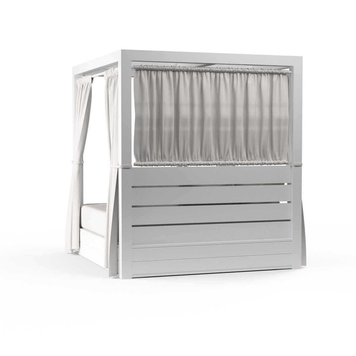 Newport Resort King Daybed in Cast Silver, No Welt