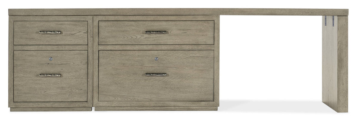 Linville Falls 96" Desk with File and Lateral File - Straight
