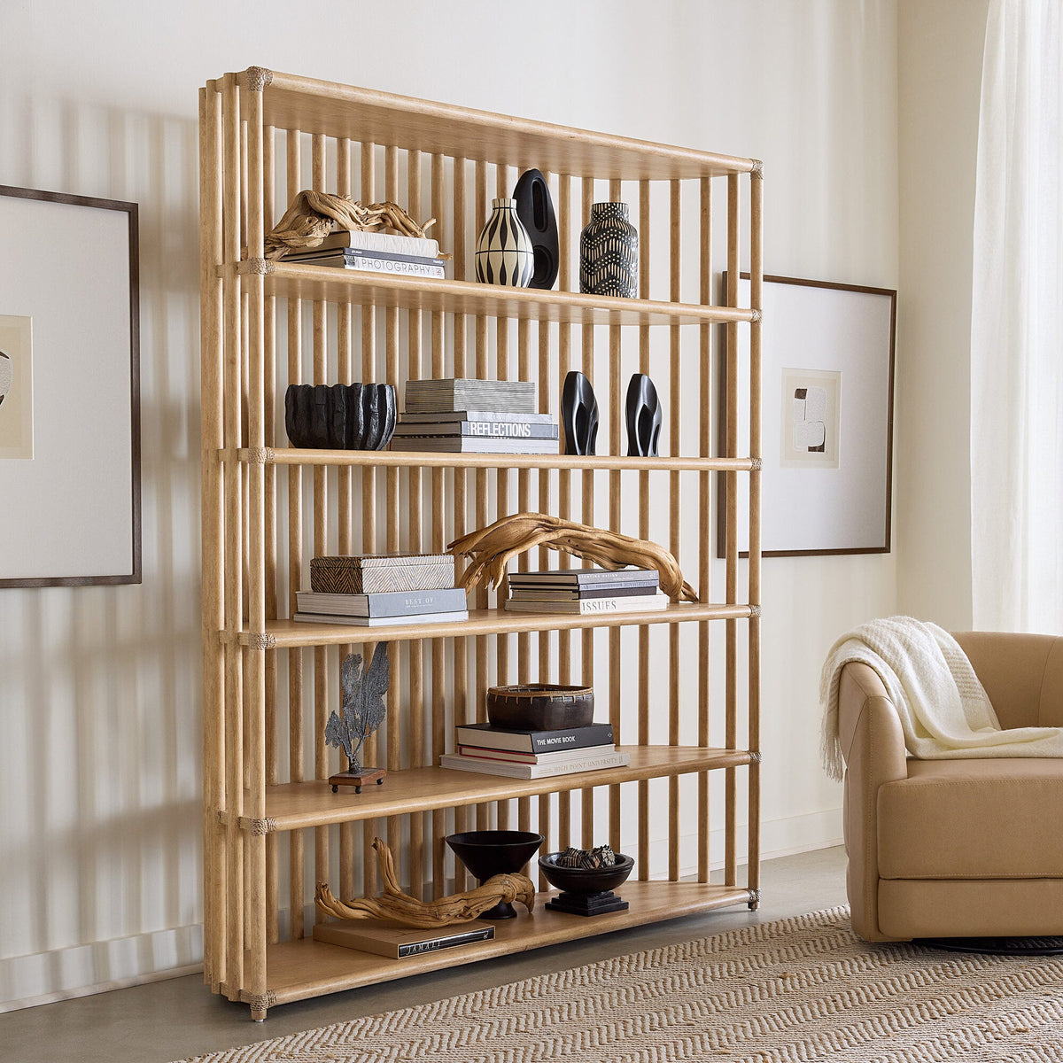 Retreat Slatted Bookcase Room Image 2
