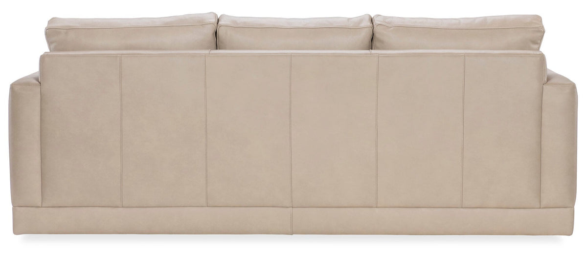 Granger 7 ft. Leather Sofa - Back View