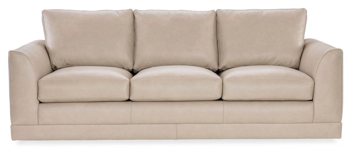 Granger 7 ft. Leather Sofa - Straight View