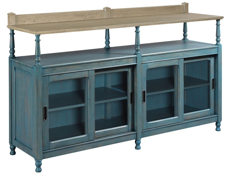 American Drew Dorset Credenza Blue 750-858B