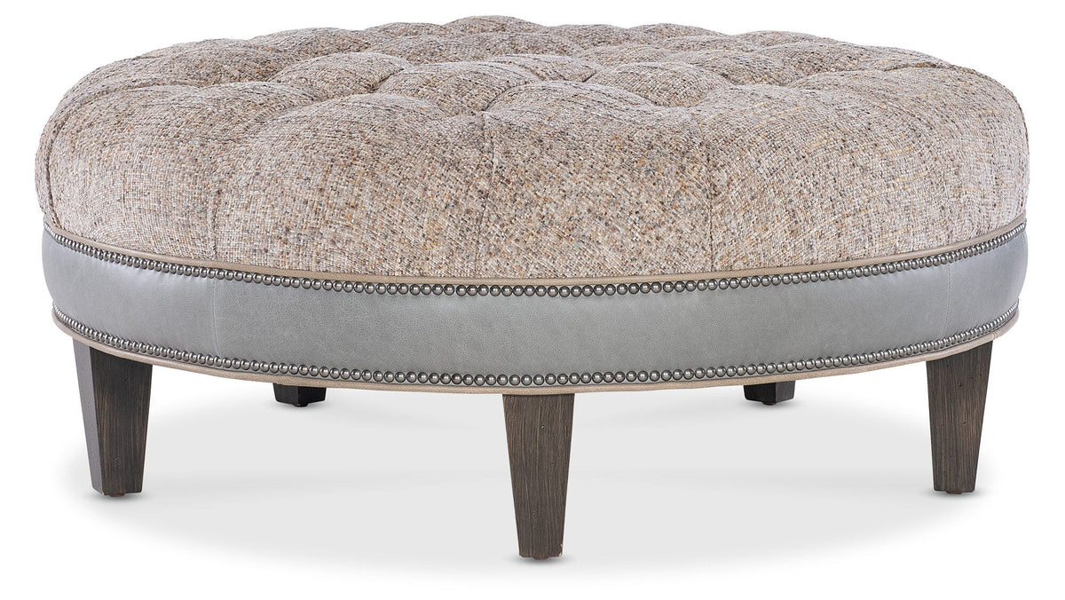 XL Well-Rounded Tufted Ottoman