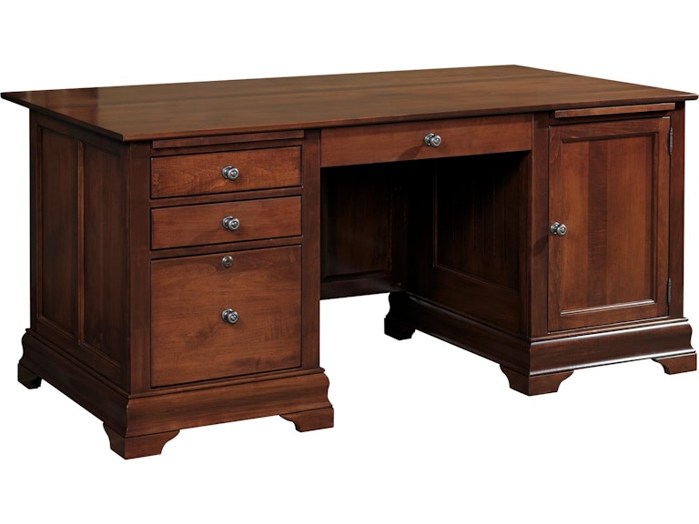YUTZY WOODWORKING Bordeaux Double Pedestal Executive Desk 88004
