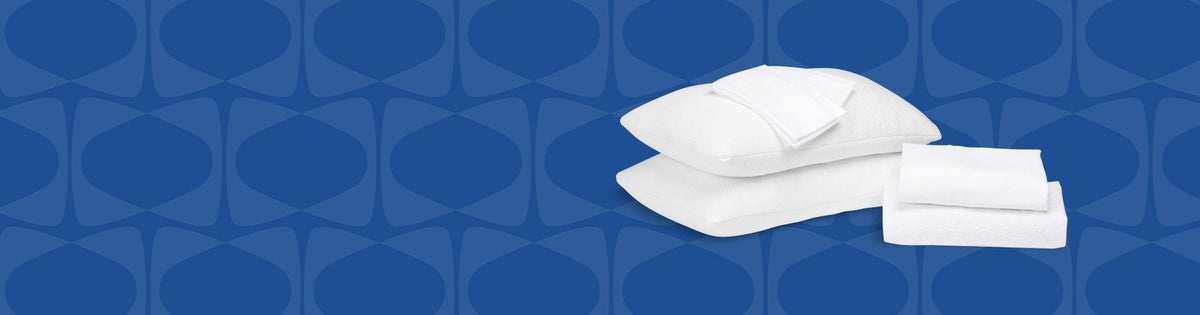 Sealy Sleep Bundle with blue Sealy Butterfly logo background