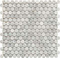 Roca Tile - Carrara Penny Round 12 x 12 Mosaic