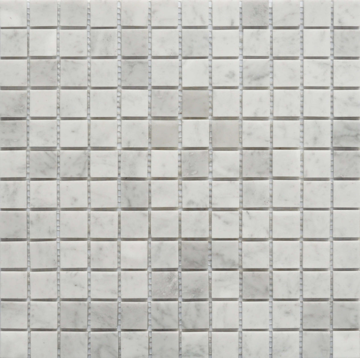 Roca Tile - Carrara Marble 1 x 1 Square 12 x 12 Mosaic
