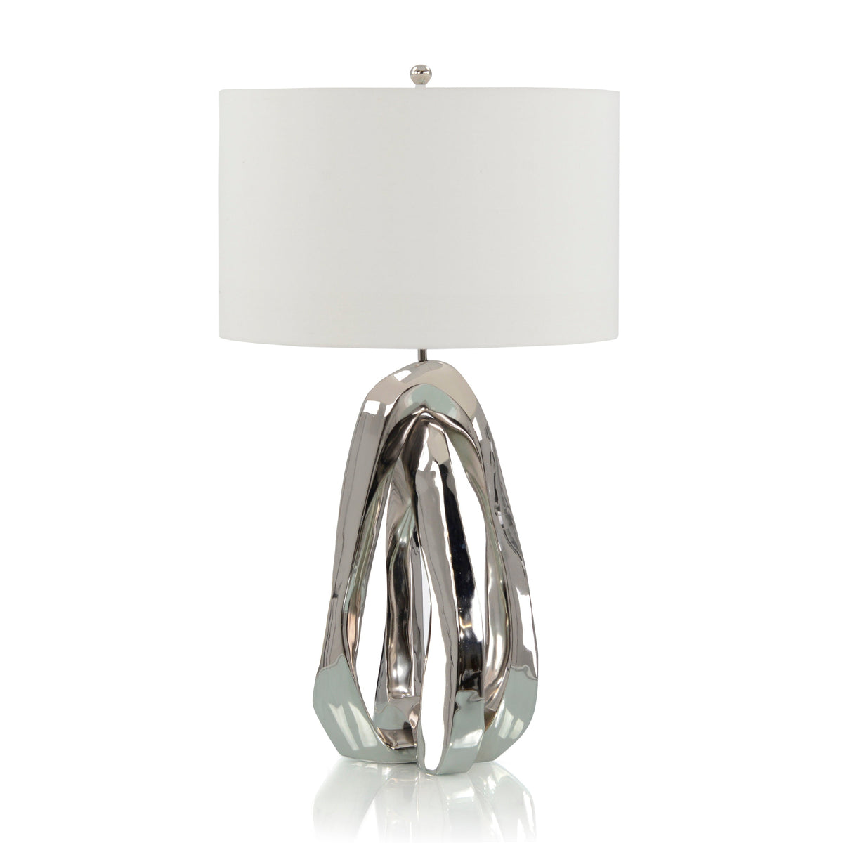 Amorphic Nickel Table Lamp | John-Richard - JRL-10363