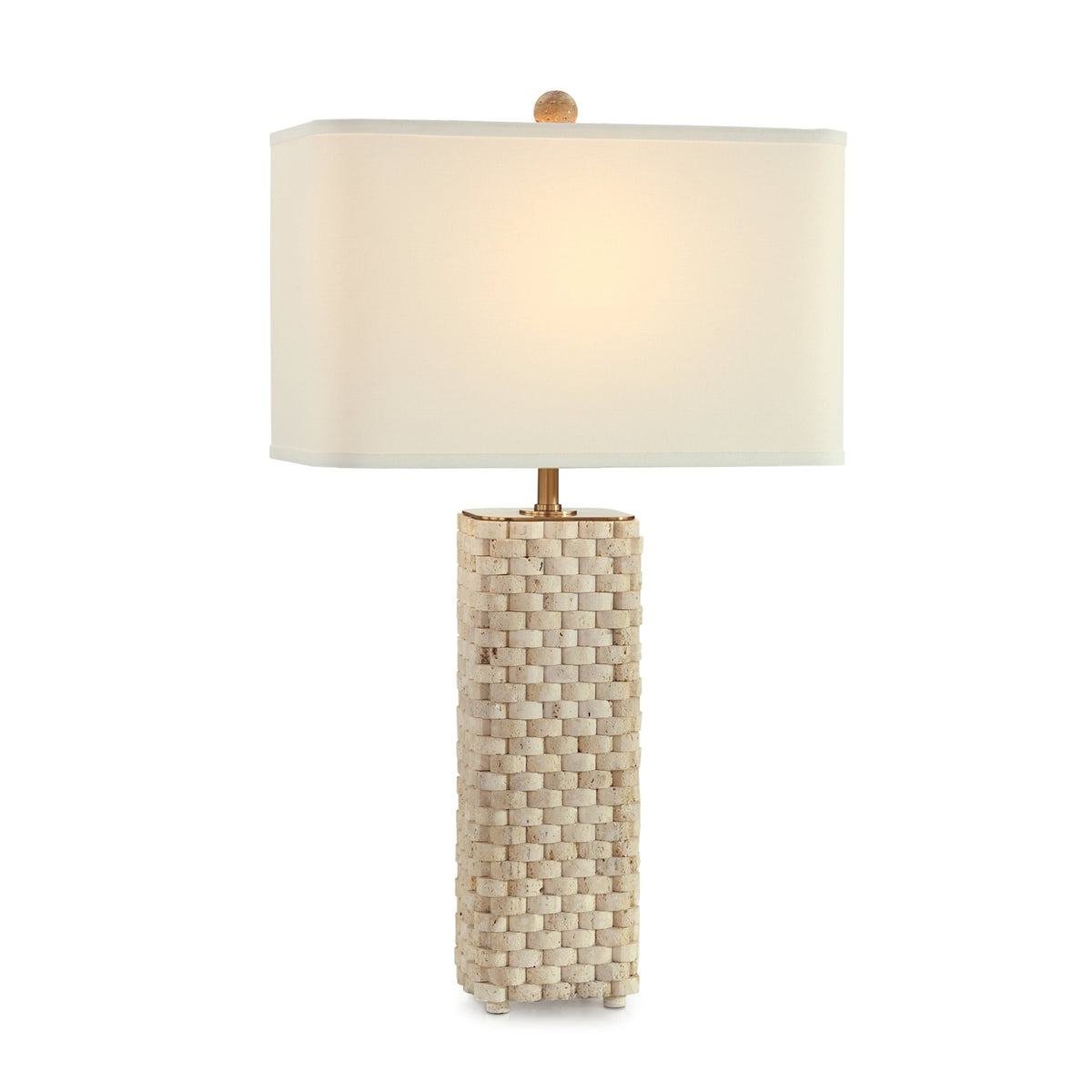 Travertine Weave Table Lamp | John Richard - JRL-11191