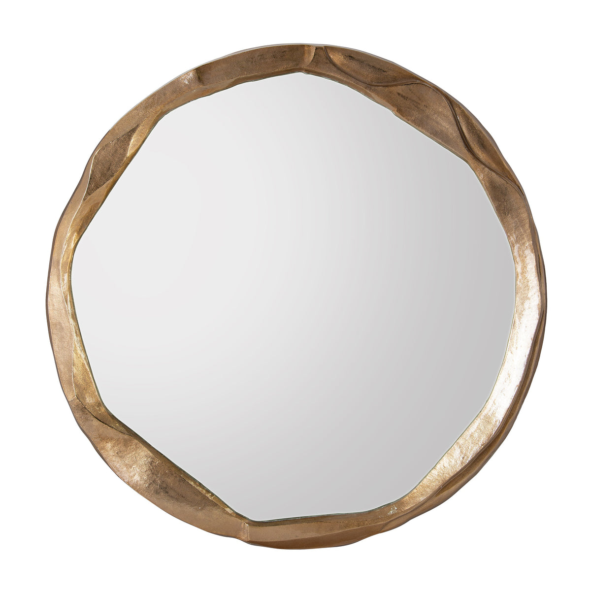 Round Ruga Mirror, Large Gold | John Richard - JRM-1369