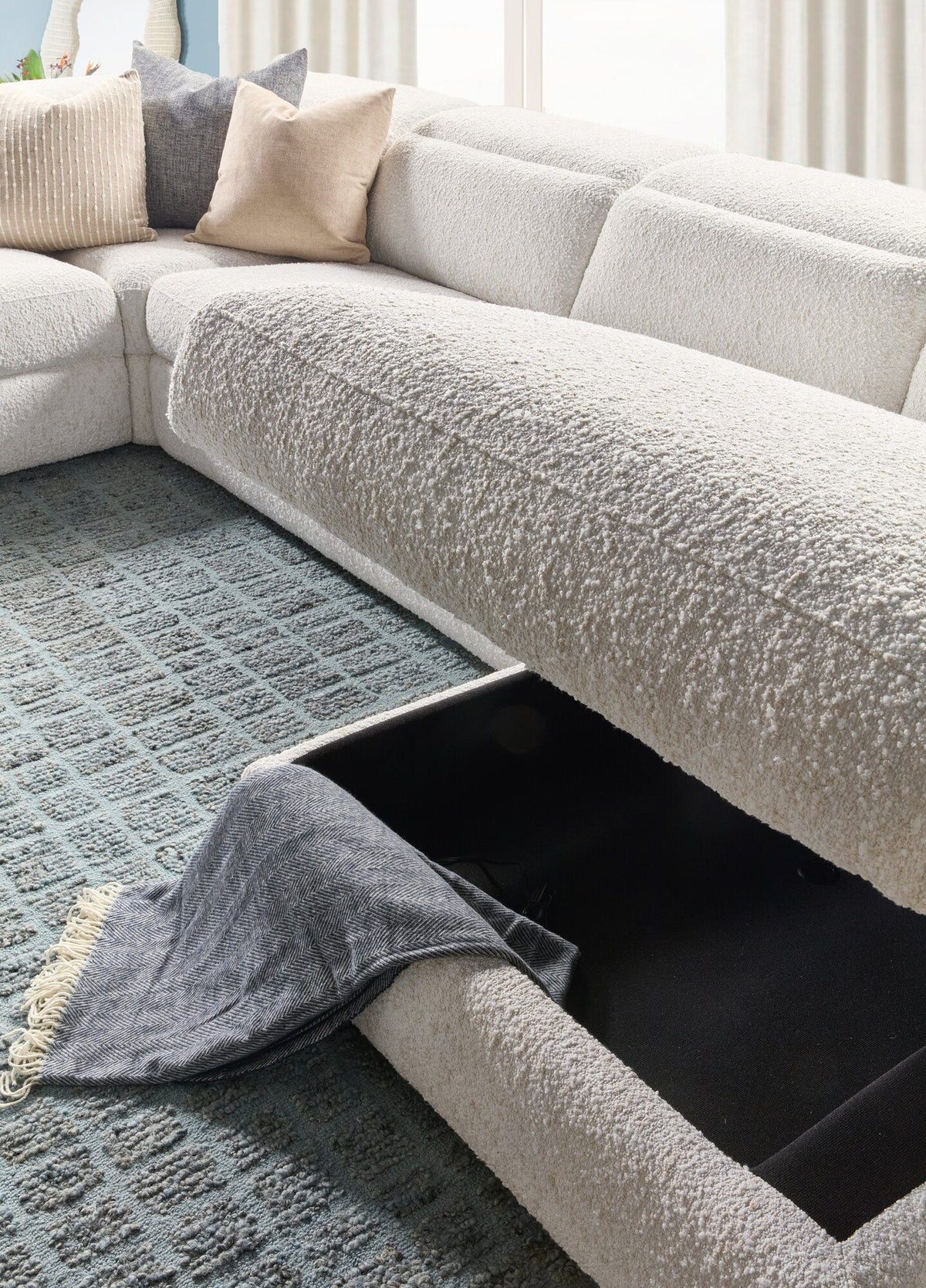 Margaritaville Sandbar Six-Piece Sleeper Sectional Detail Image 3