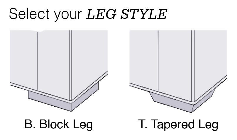 Sophie Reg Sofa - Leg Style Options