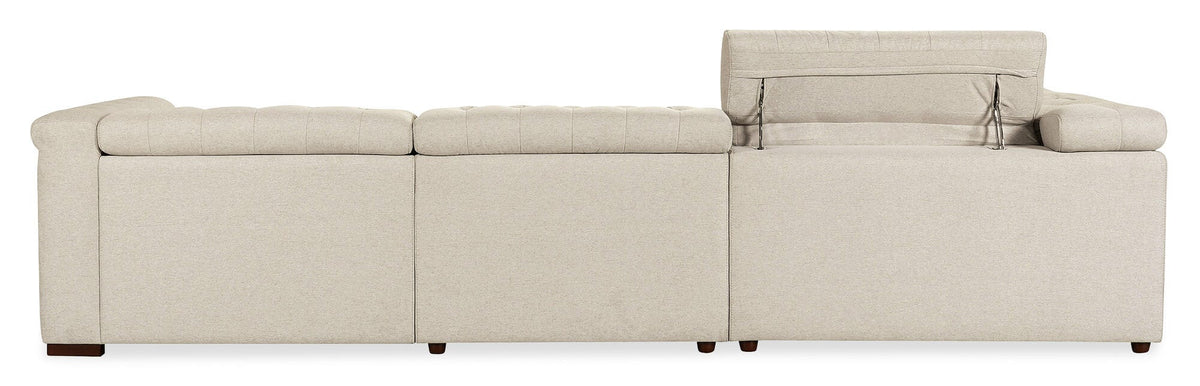 Savion Deux 5 Seat Sectional with Three Power Recliners and Six Power Headrests