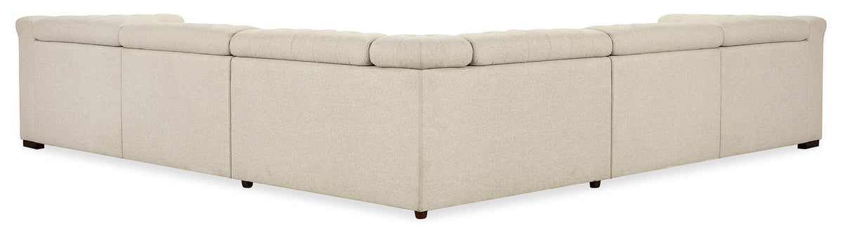 Savion Deux 5 Seat Sectional with Three Power Recliners and Six Power Headrests