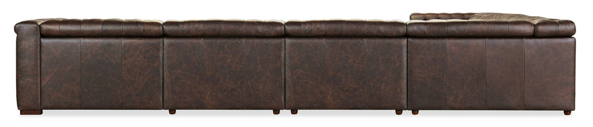Savion Deux 6 Seat Sectional with Four Power Recliners and Seven Power Headrests