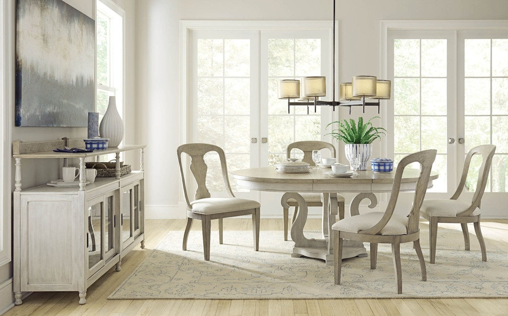 American Drew Sussex Round Dining Table Complete 750-701R