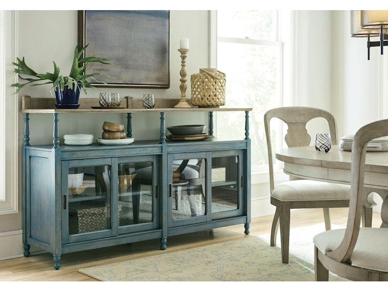 American Drew Dorset Credenza Blue 750-858B
