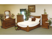 YUTZY WOODWORKING Bordeaux Sleigh Bed With High Headboard 92109
