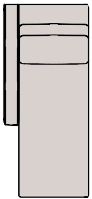 Bradington Young Marleigh Left Arm Facing Chaise Lounge 872-41