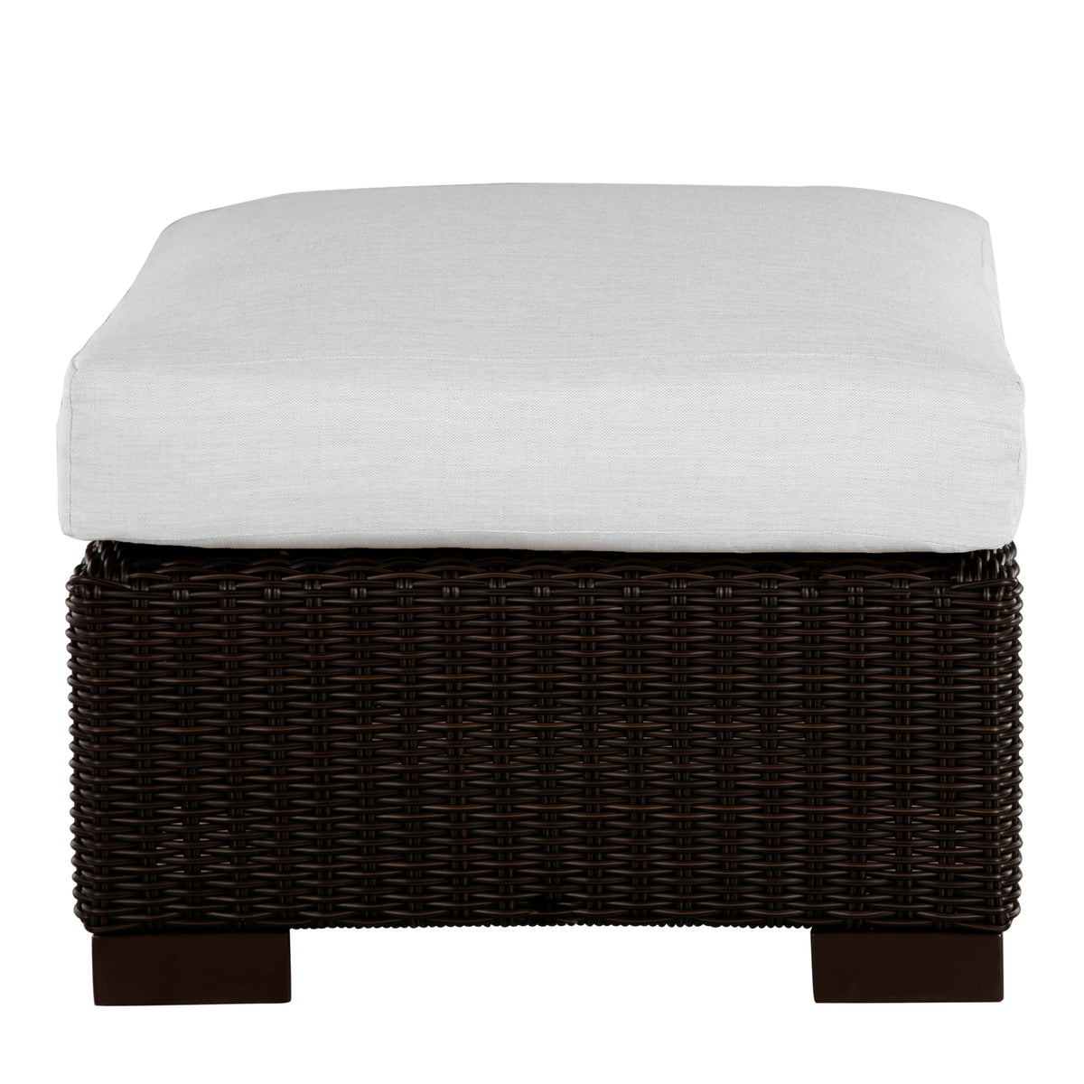 Club N-Dura Resin Wicker Outdoor Woven Ottoman