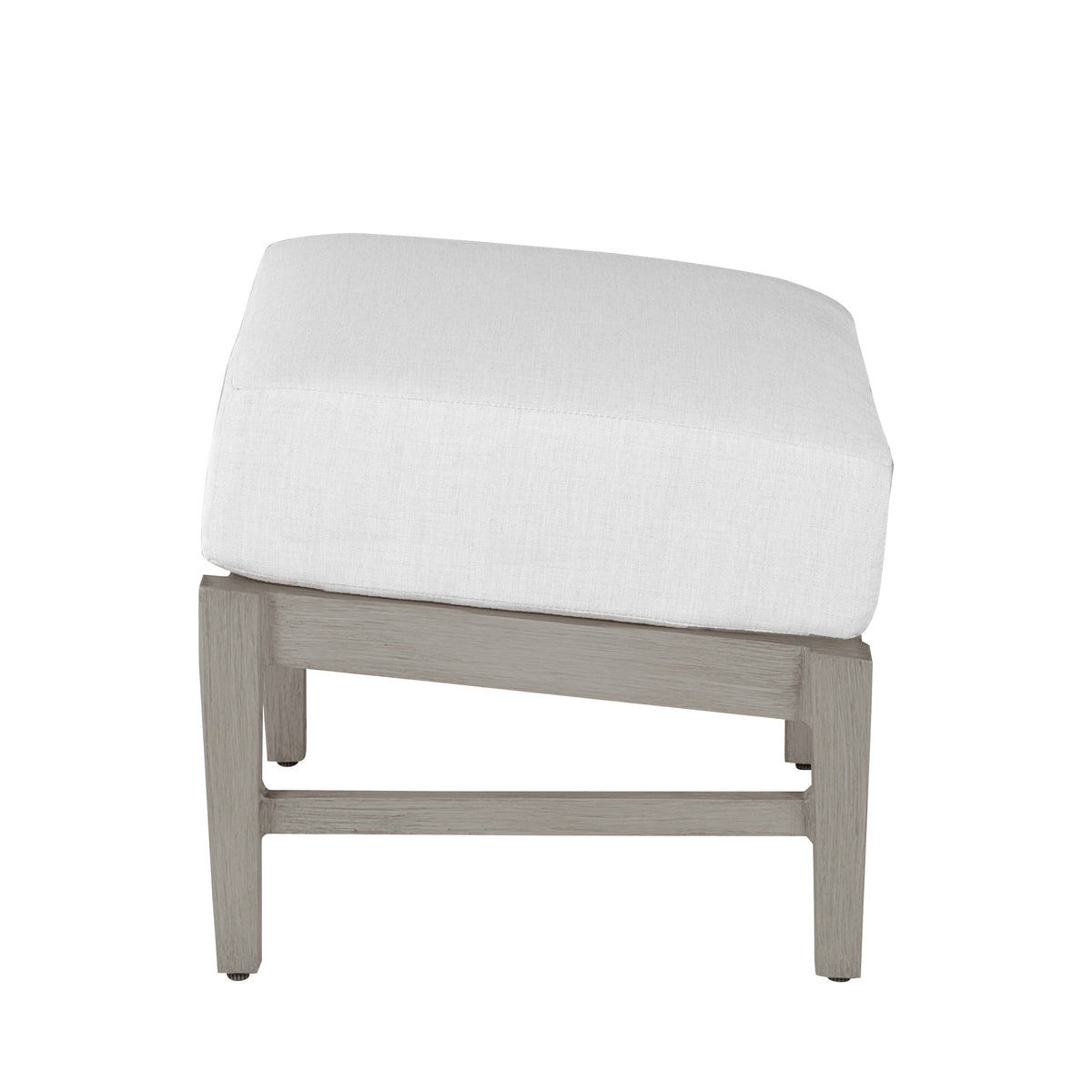 Croquet Aluminum Outdoor Ottoman