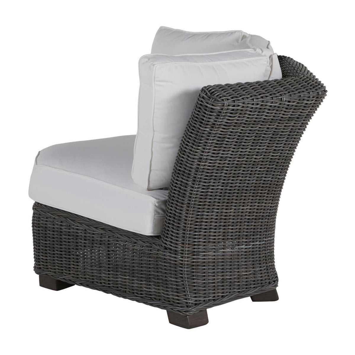 Rustic Resin Wicker Outdoor Corner Sectional Sofa