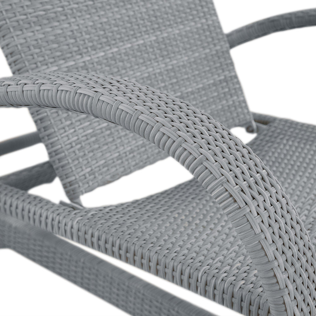 Halo Wicker Outdoor Armless Chaise Lounge