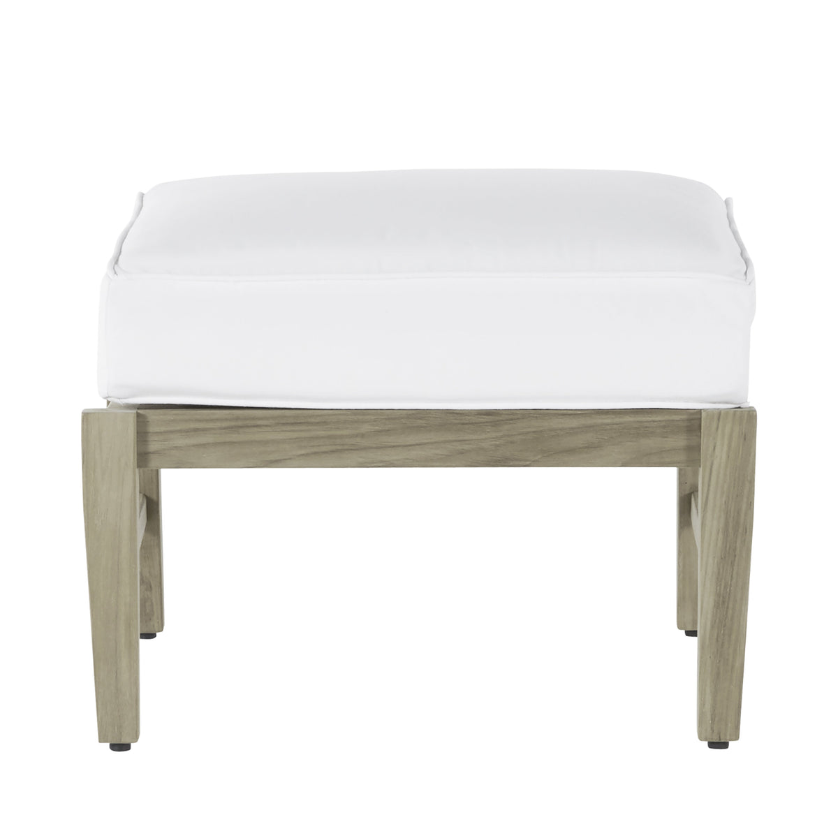 Croquet Teak Outdoor Woven Ottoman