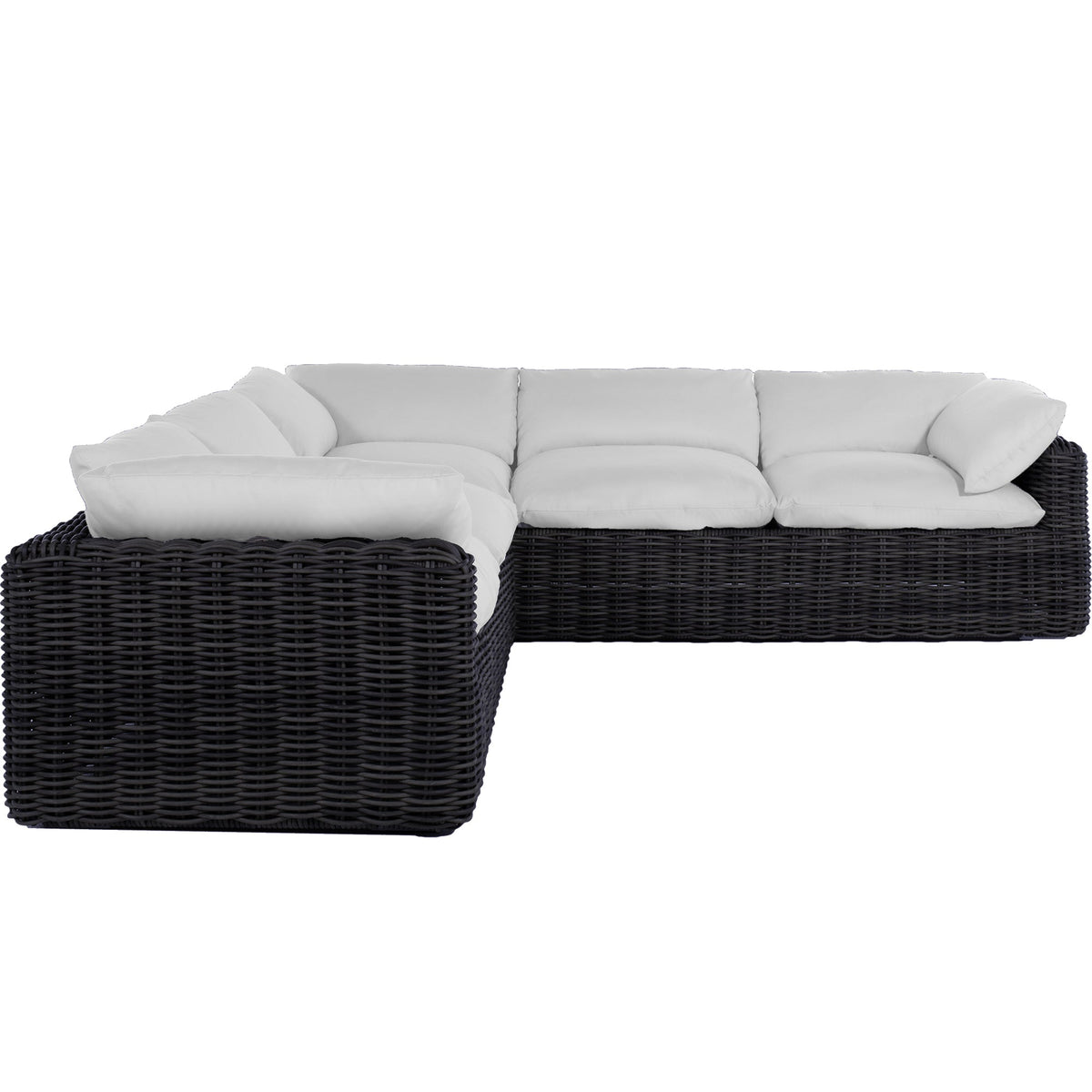 Montecito Resin Wicker Left Arm Facing Loveseat