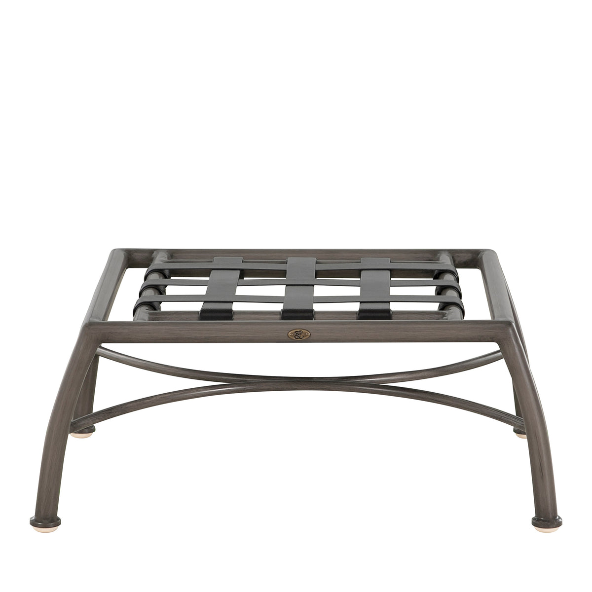Elegante Aluminum Outdoor Woven Ottoman