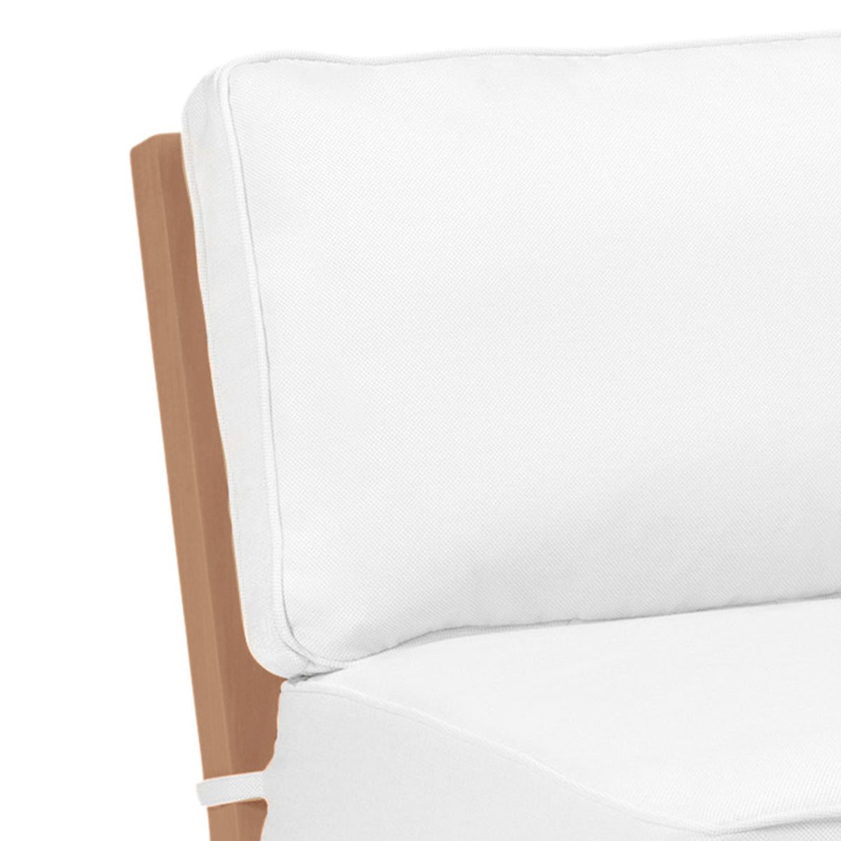 Club Teak Outdoor Sectional Slipper Chair