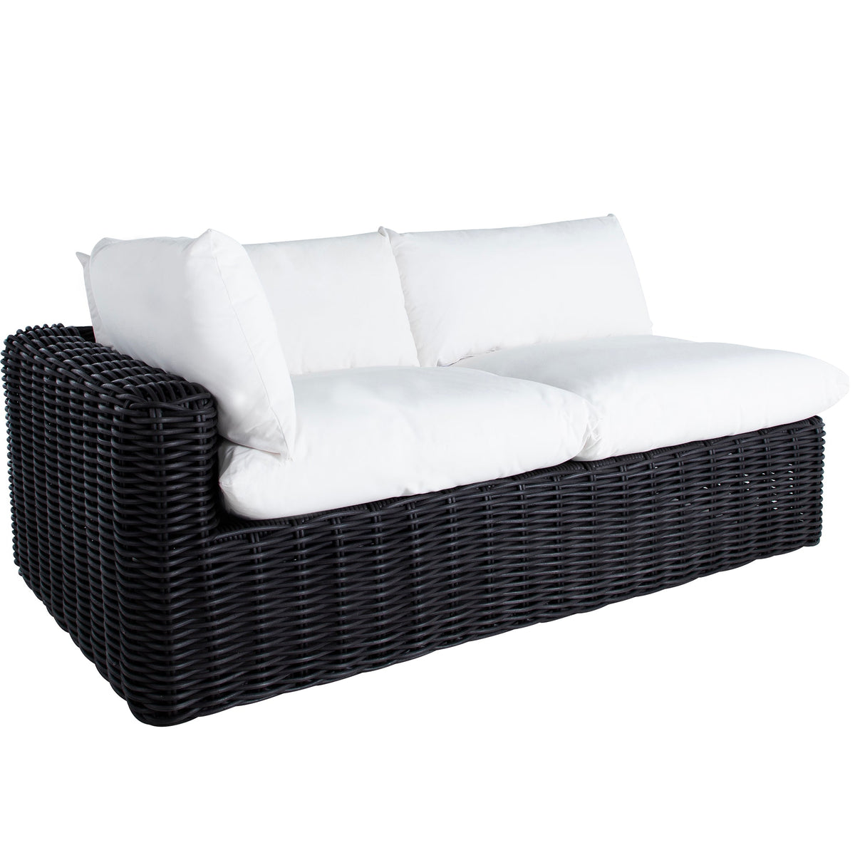 Montecito Resin Wicker Left Arm Facing Loveseat