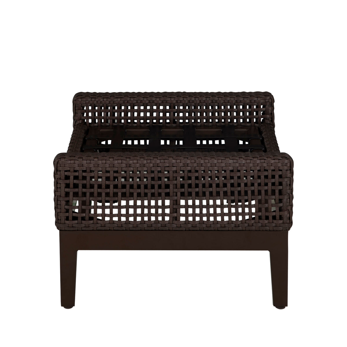 Peninsula Wicker Outdoor Woven Ottoman