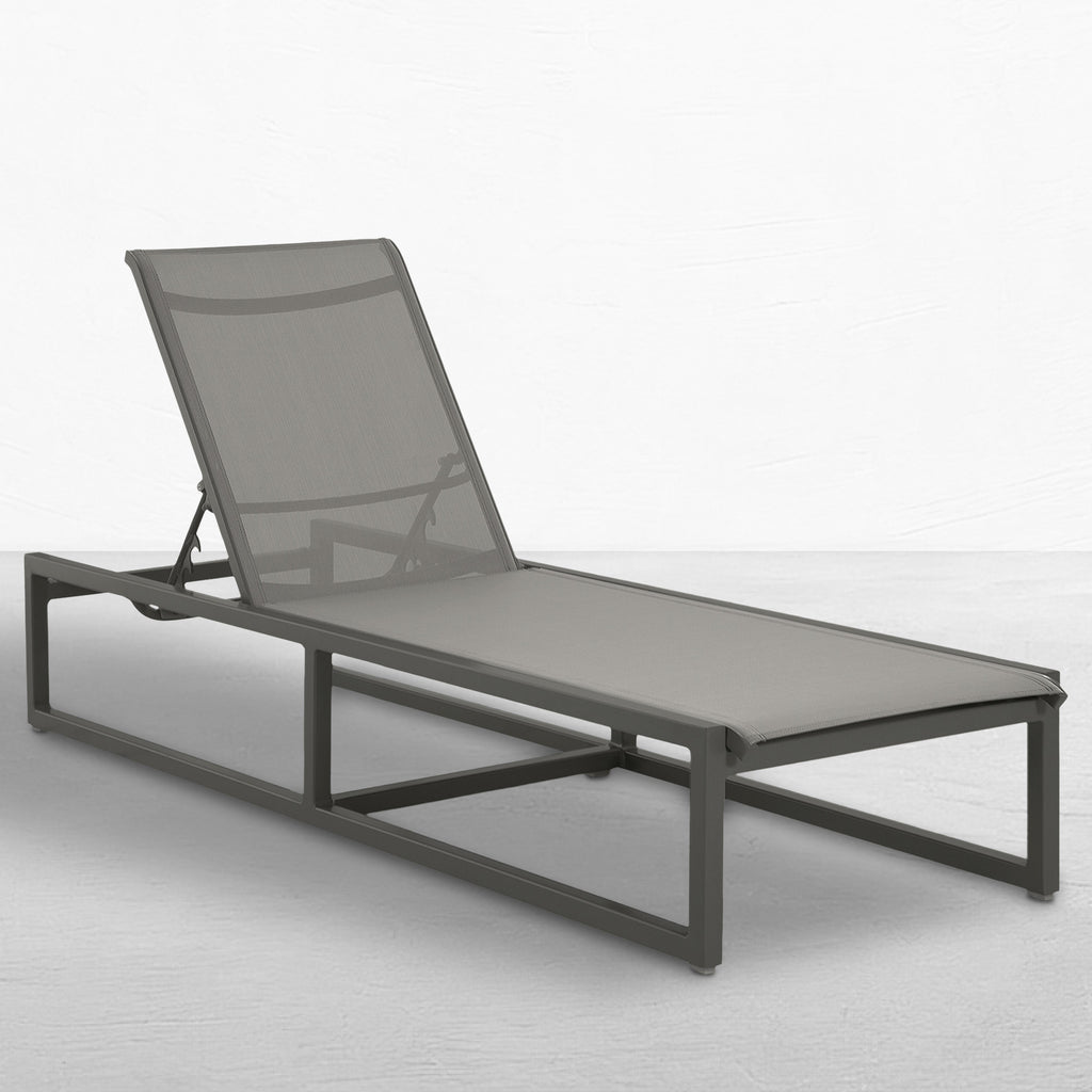Serenata Sling Outdoor Armless Chaise Lounge