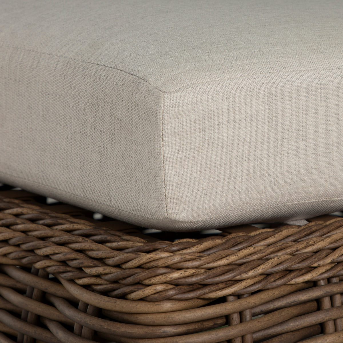 Soho N-Dura Resin Wicker Outdoor Woven Ottoman