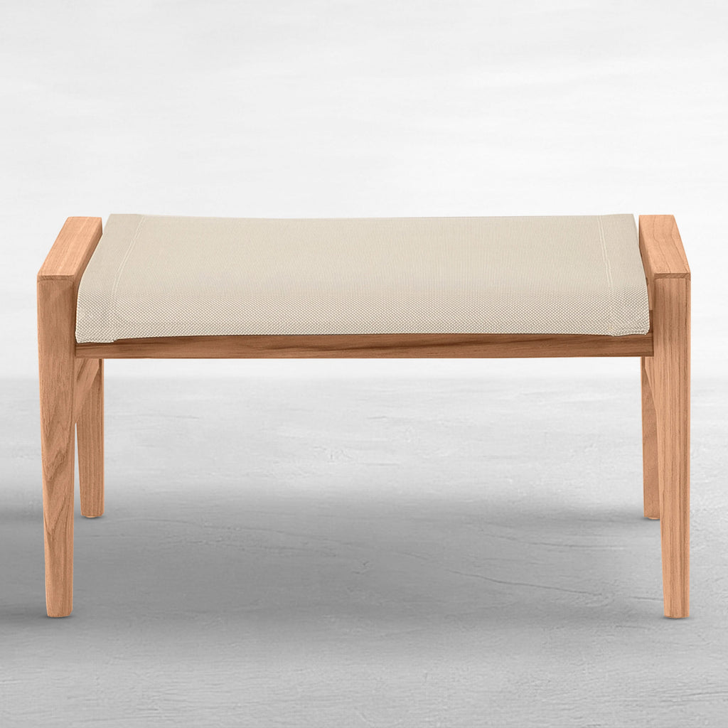 Coast Teak Outdoor Woven Ottoman