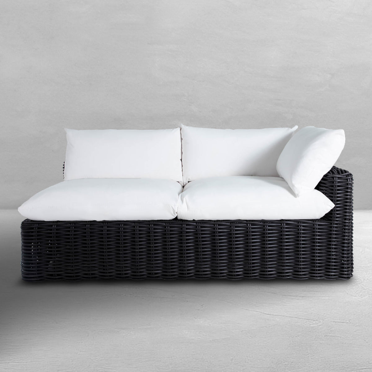 Montecito Resin Wicker Right Arm Facing Loveseat