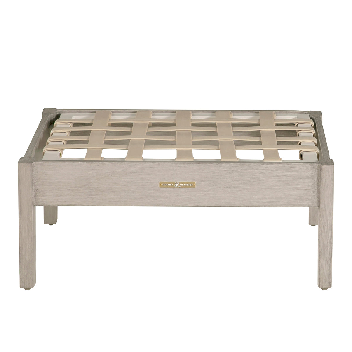 Kennebunkport Aluminum Outdoor Woven Ottoman