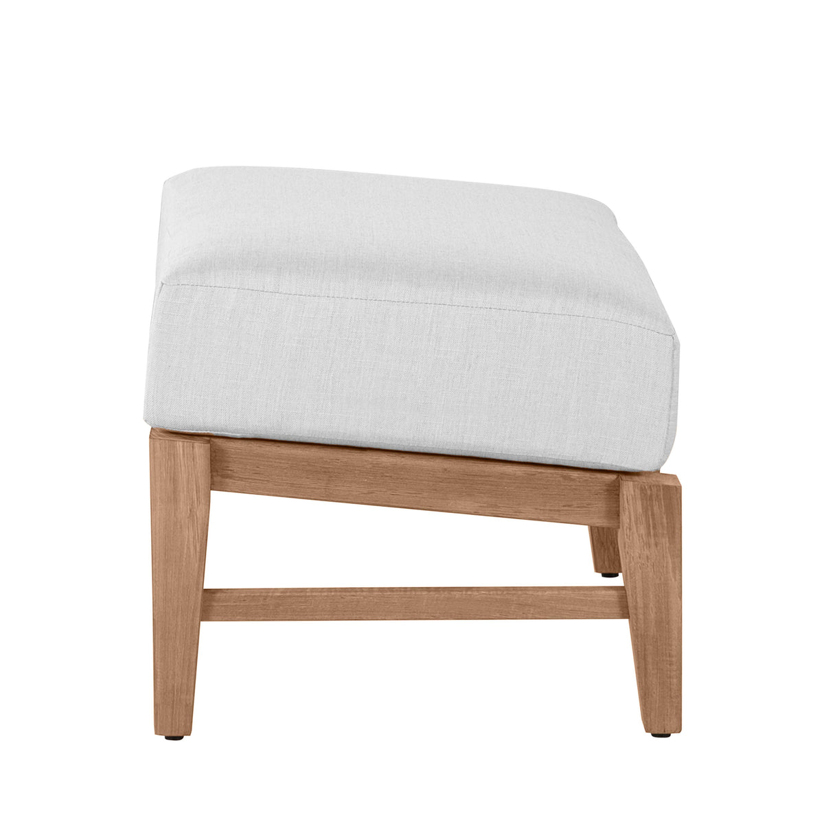 Croquet Teak Outdoor Woven Ottoman
