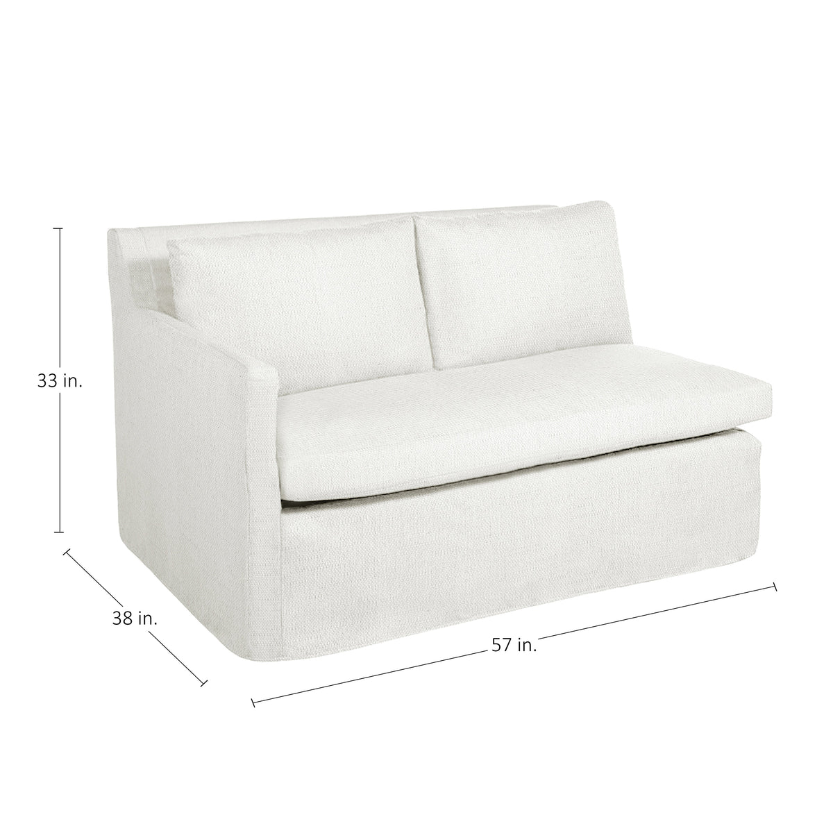 Nora Outdoor Left Arm Facing Loveseat