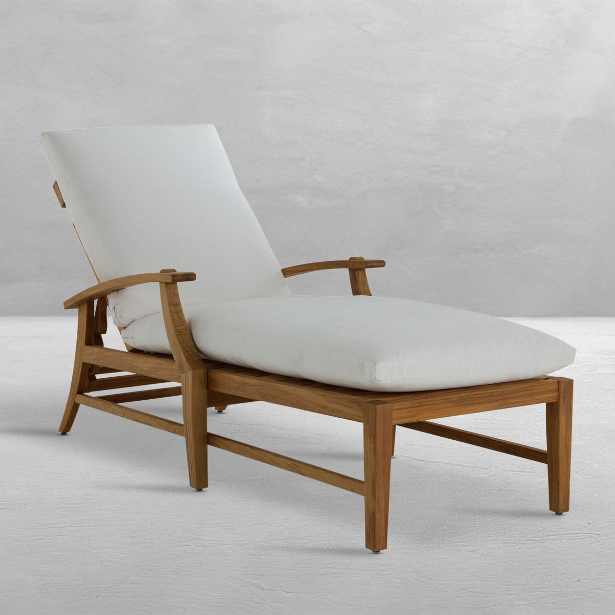 Croquet Teak Outdoor Chaise Lounge