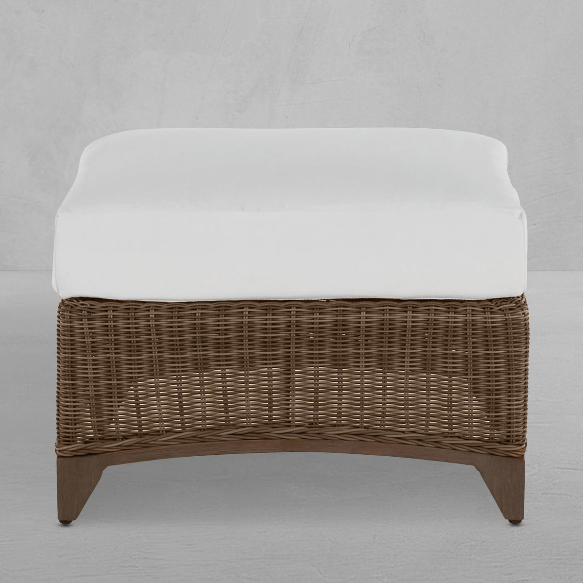Astoria N-Dura Resin Wicker Outdoor Woven Ottoman