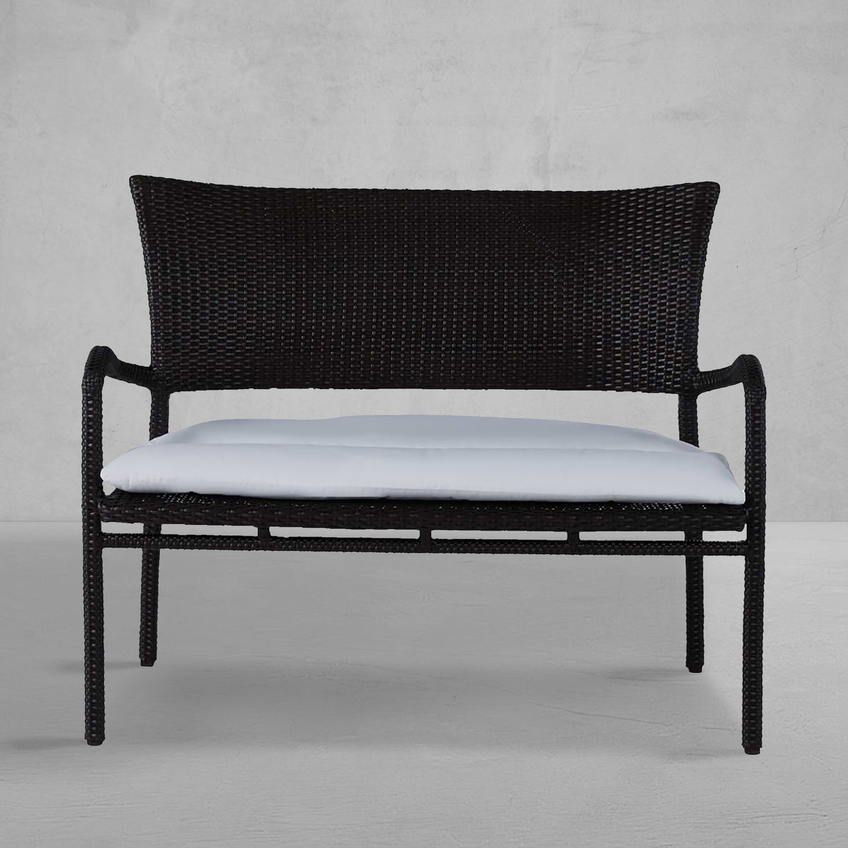 Skye N-Dura Resin Wicker Outdoor Woven Bench