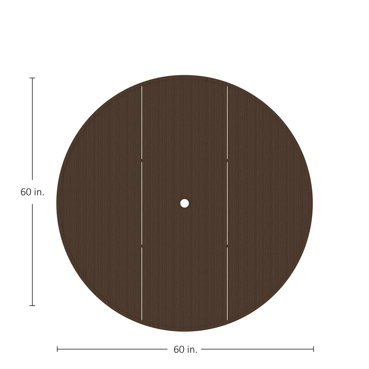 Horizon Aluminum 60" Round Outdoor Table Top