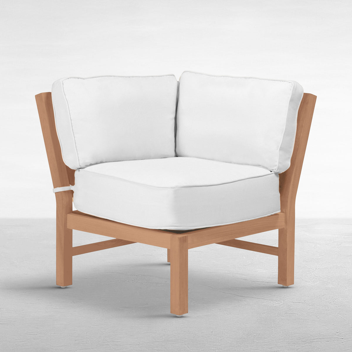 Club Teak Outdoor Sectional Corner Chair